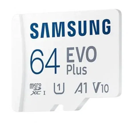Samsung EVO Plus MicroSDXC 64GB UHS-I U3 A2 V30 - Tarjeta de Memoria + Adaptador SD, 160MB/s Lectura, 2023